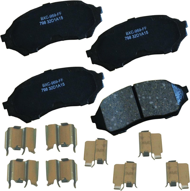 Bendix Premium SBC798 Ceramic Front Brake Pads for Mazda Protege 2003-1999 - Image 1